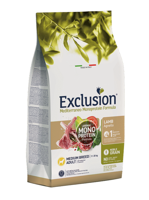 Exclusion Noble Grain Dog Adult Lamb Medium Breed з ягням для собак середніх порід