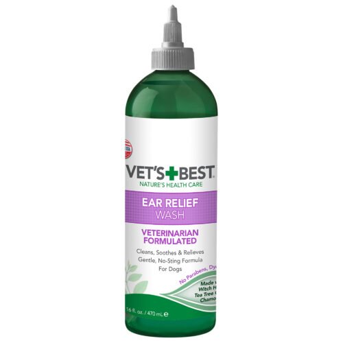 Рідкий очищуючий засіб для вух Vet’s Best Ear Relief Wash для собак 473мл