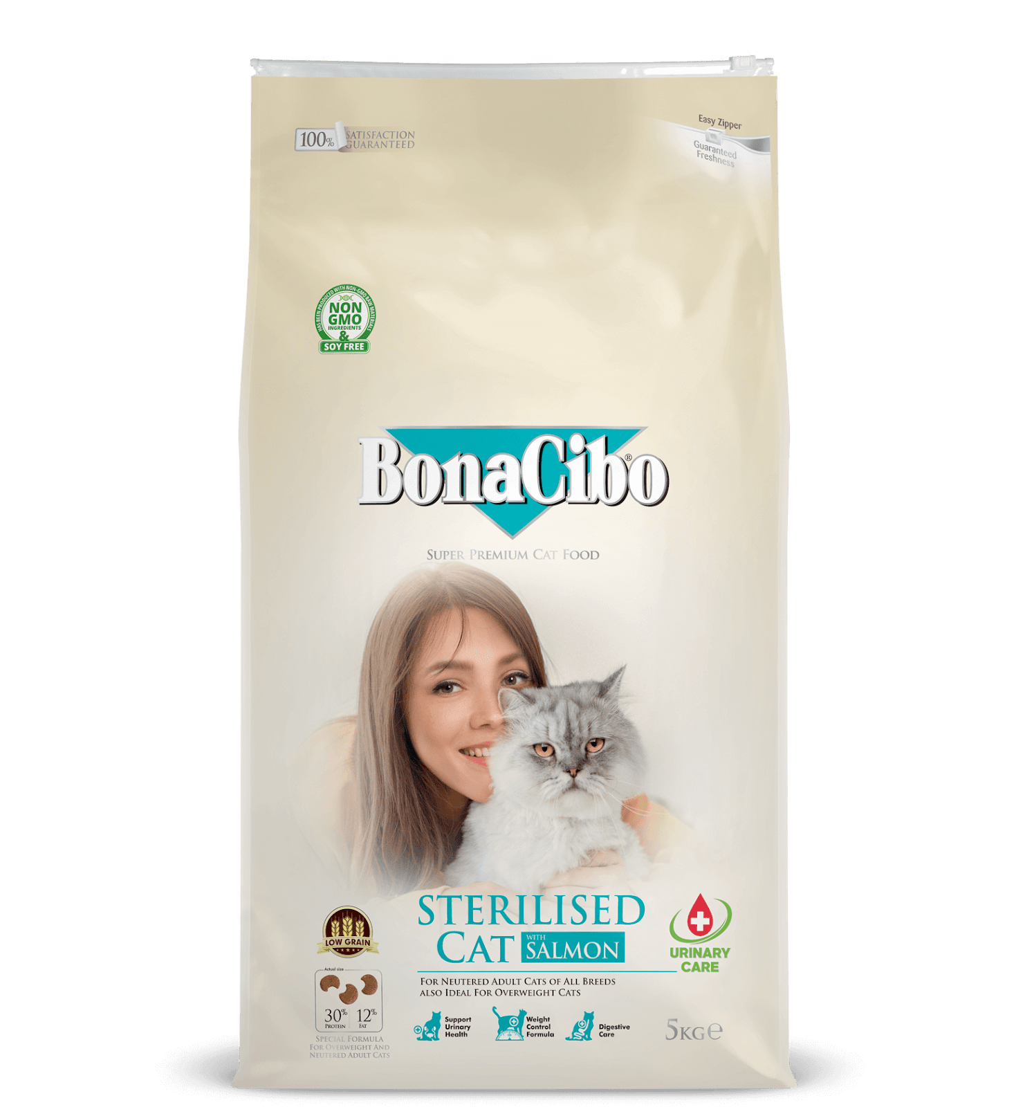 BonaCibo Adult Cat Sterilised Salmon