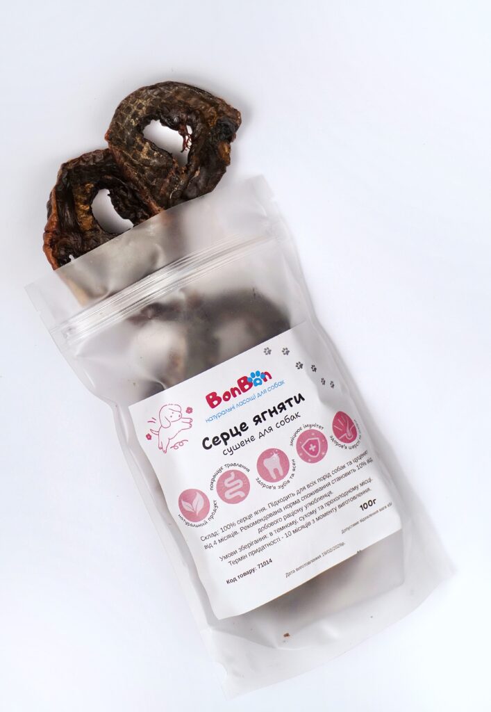 BonBon Серце ягняти для собак 100г