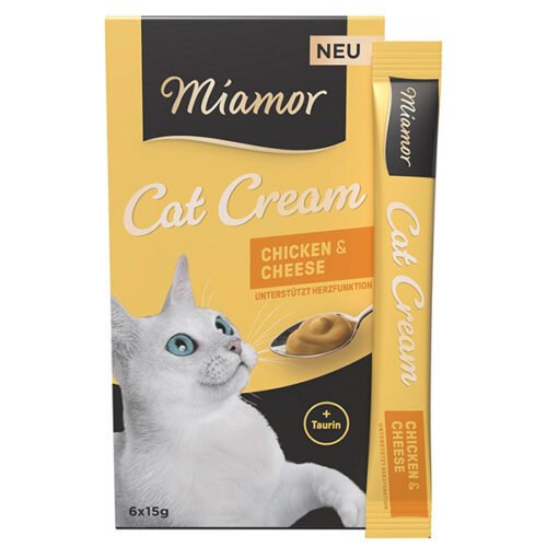 Miamor Cat Cream кремові ласощі з куркою та сиром для котів