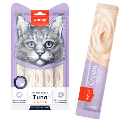 Wanpy Creamy Lickable Treats Tuna & Crab
