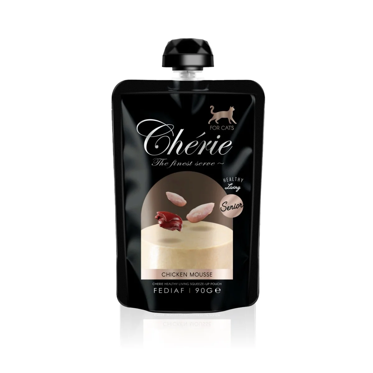 Cherie Squeeze-Up Pouch Chicken Mousse Senior Cat