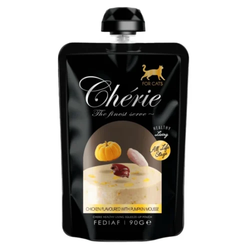 Cherie Squeeze-Up Pouch Chicken & Pumpkin Mousse Cat All Life Stage