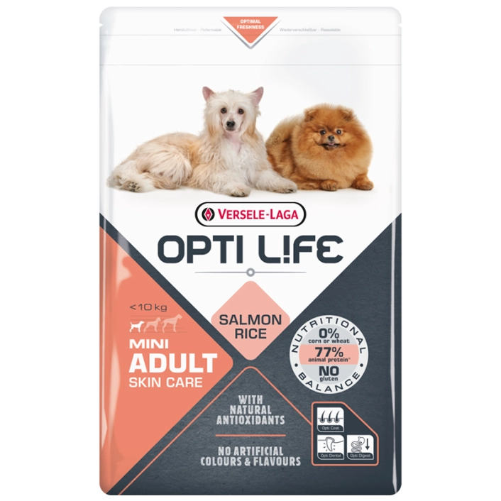 Opti Life Adult Skin Care Mini з лососем для собак малих порід