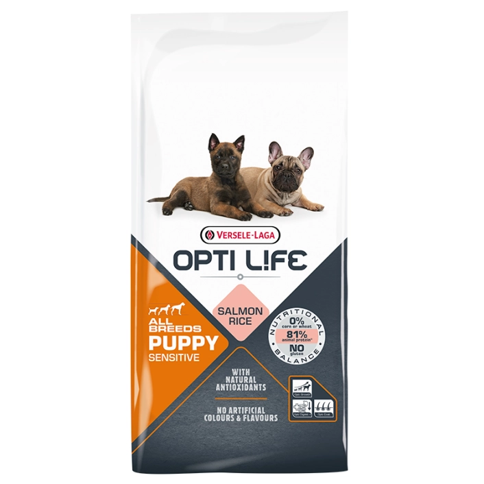 Opti Life Puppy Sensitive з лососем для цуценят