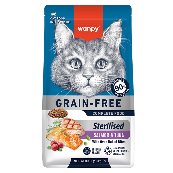 Wanpy Sterilized Cat Grain Free Salmon & Tuna