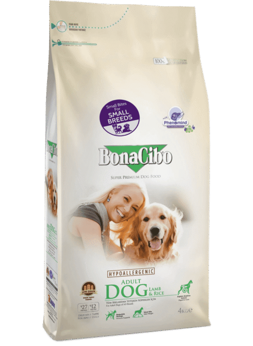 BonaCibo Adult Dog Small Breed Lamb & Rice 4кг