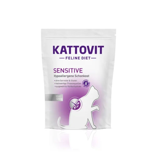 Kattovit Veterinary Sensitive 1250g Сухий корм для котів з харчовою неперносимістю